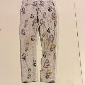 Disney Girls Heather Gray Princess Character Leggings